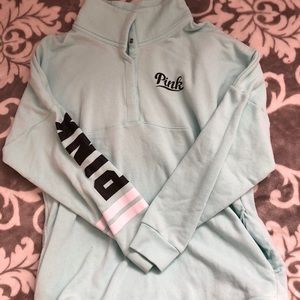 light blue VS PINK pullover